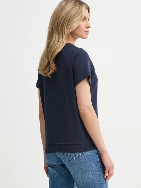 G-Star t-shirt bawełniany damski kolor granatowy