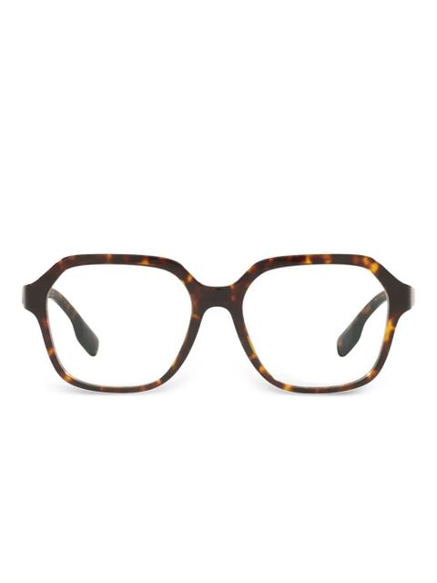 Burberry Eyewear Isabella geometric-frame glasses - Brown - zdjęcie produktu nr 1