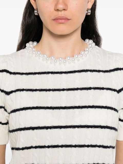 SANDRO striped T-shirt - Neutrals