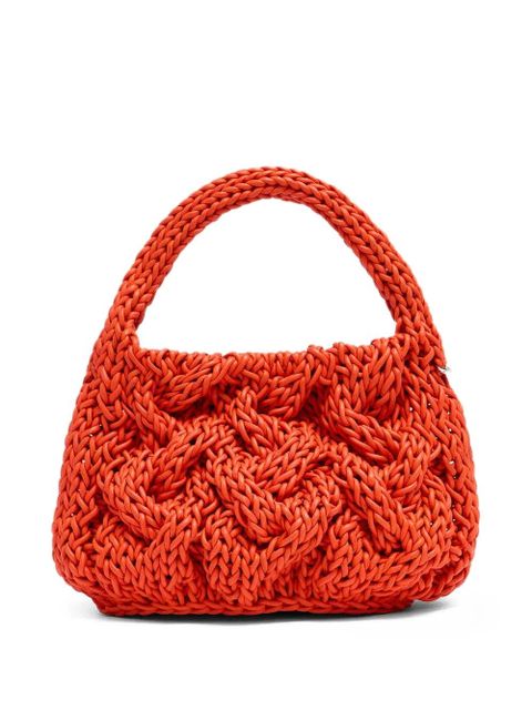 JW Anderson small cable-knit tote bag - Orange - zdjęcie produktu nr 2