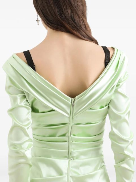 Dolce & Gabbana long-sleeve midi dress - Green