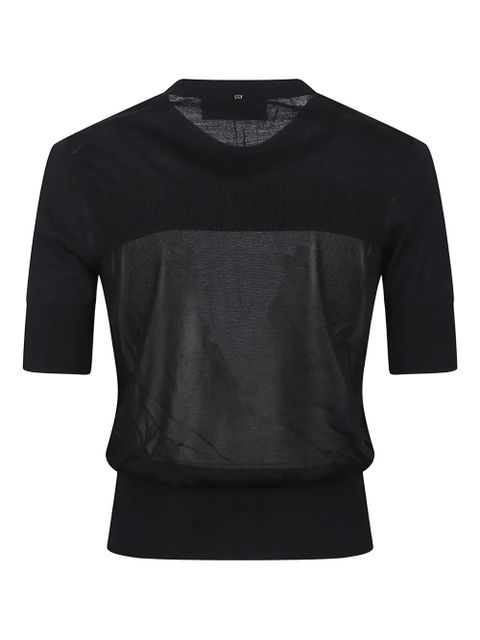 Sportmax fine-knit T-shirt - Black - zdjęcie produktu nr 2