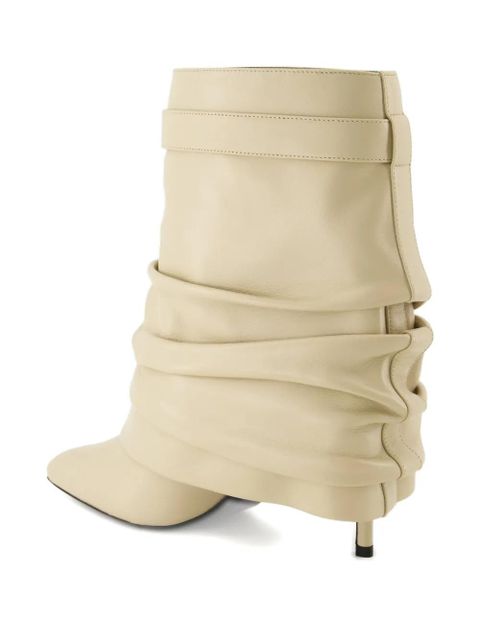 Givenchy 90mm Shark Lock Stiletto leather boots - Neutrals - zdjęcie produktu nr 2