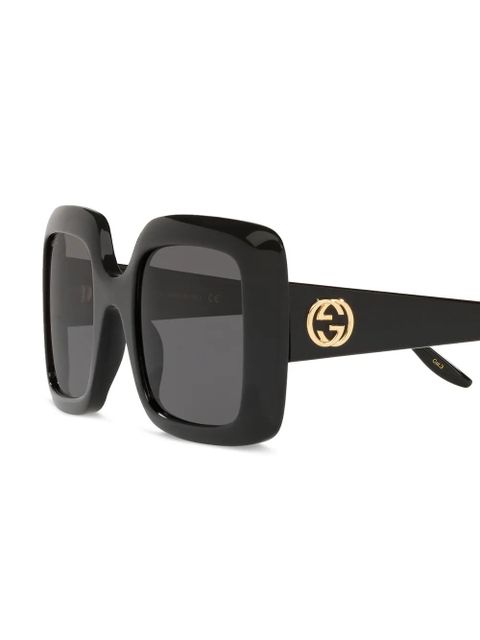 Gucci Eyewear oversized square-frame sunglasses - Black