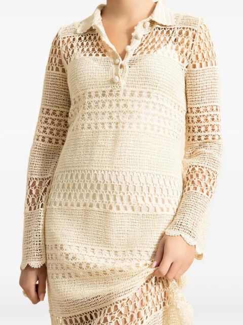 ZIMMERMANN Wanderlust crochet sun dress - Neutrals