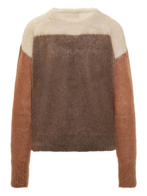 MARANT ÉTOILE colour-block long-sleeves sweater - Brown - zdjęcie produktu nr 2
