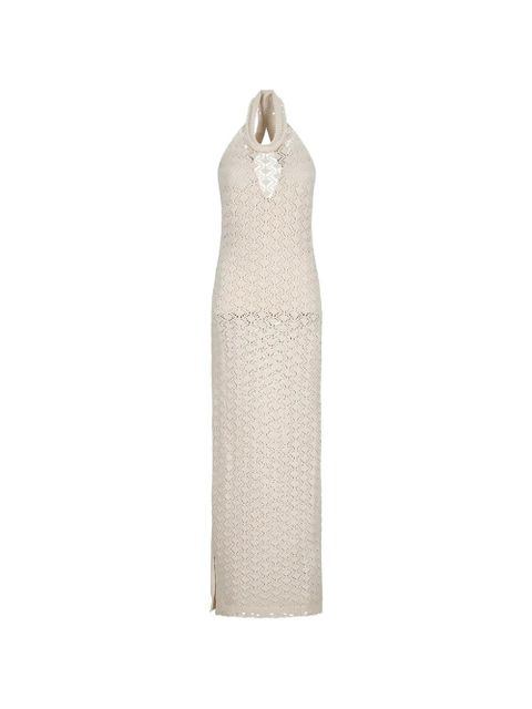 Blumarine halterneck dress - Neutrals - zdjęcie produktu nr 1
