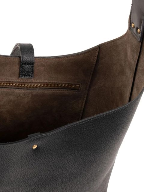 Chloé small Marcie leather tote bag - Black