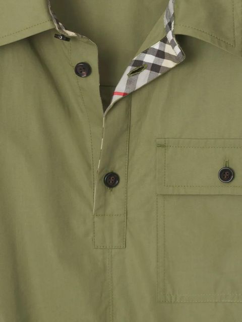 Burberry cotton shirt dress - Green - zdjęcie produktu nr 2