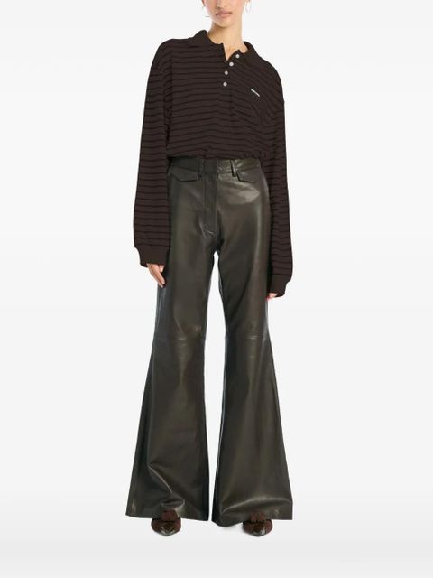 ROTATE BIRGER CHRISTENSEN long-sleeve polo top - Brown - zdjęcie produktu nr 1