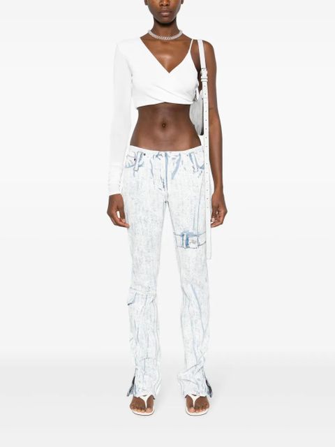 Acne Studios low-rise tapered-leg jeans - Blue - zdjęcie produktu nr 2