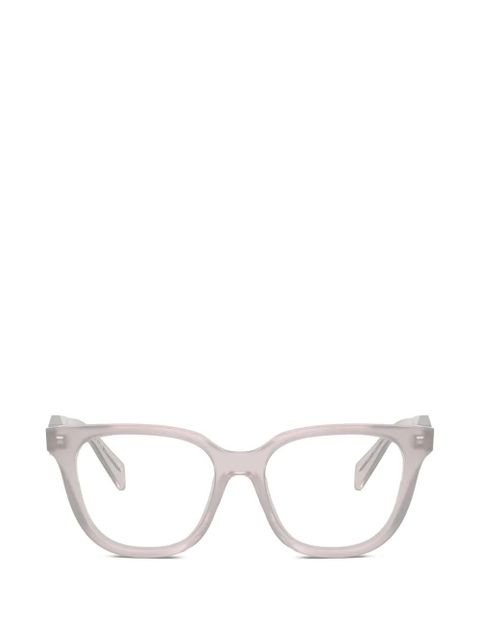 Prada Eyewear rectangle-frame glasses - Grey - zdjęcie produktu nr 1