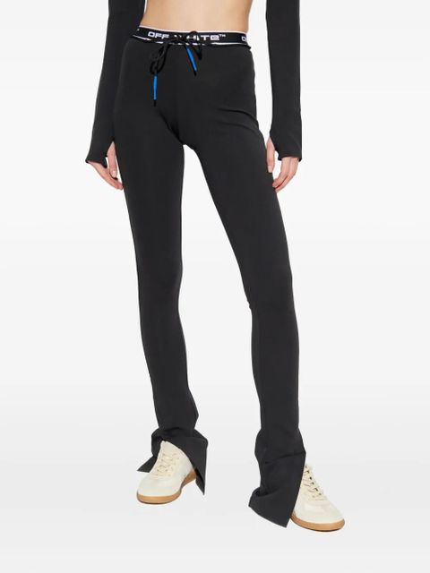 Off-White drawstring split-hem trousers - Black - zdjęcie produktu nr 2