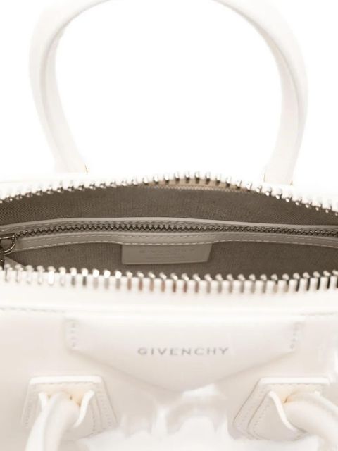 Givenchy mini Antigona leather tote bag - White