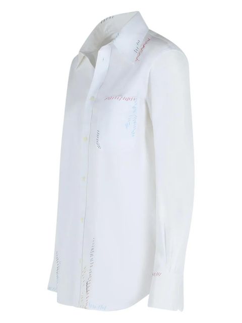 Marni embroidered shirt - White