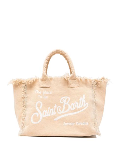 MC2 Saint Barth Vanity frayed-edge tote bag - Neutrals - zdjęcie produktu nr 1