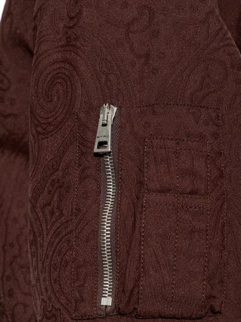 ETRO paisley-pattern bomber jacket - Brown