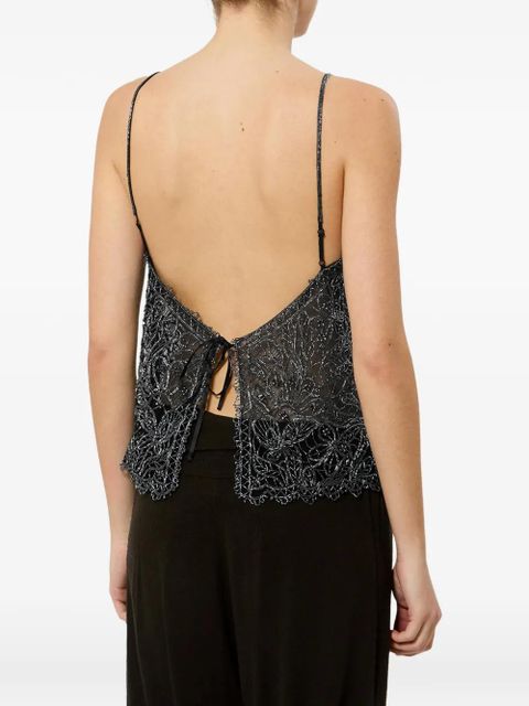 ISABEL MARANT Olva silk top - Black