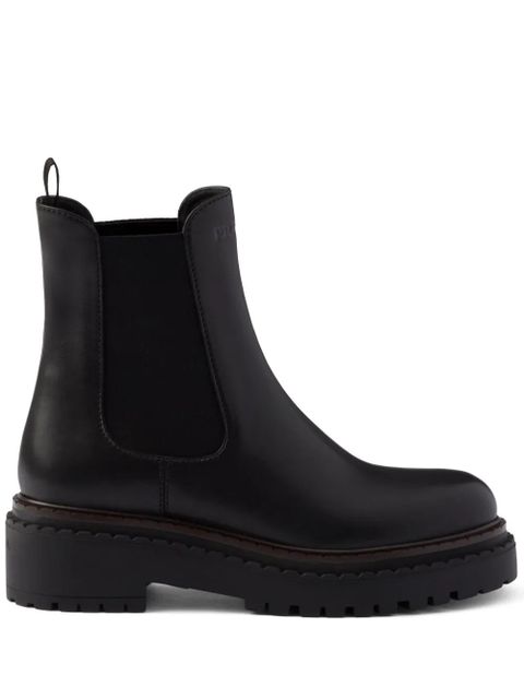 Prada leather Chelsea boots - Black - zdjęcie produktu nr 1