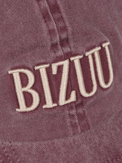 Bizuu czapka z daszkiem bawełniana ZANE kolor bordowy ZANE BORDOWY