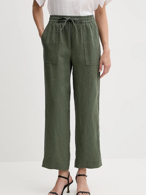 United Colors of Benetton spodnie lniane - zdjęcie produktu nr 1