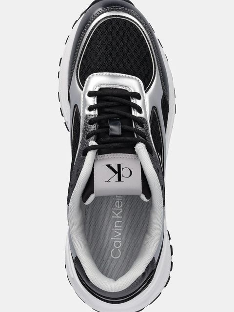 Calvin Klein sneakersy HIKE RUNNER LACE UP MESH MIX MET damskie kolor czarny YW0YW02063