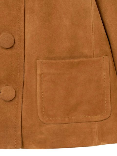 Marc Jacobs Doll Peter Pan-collar suede jacket - Brown