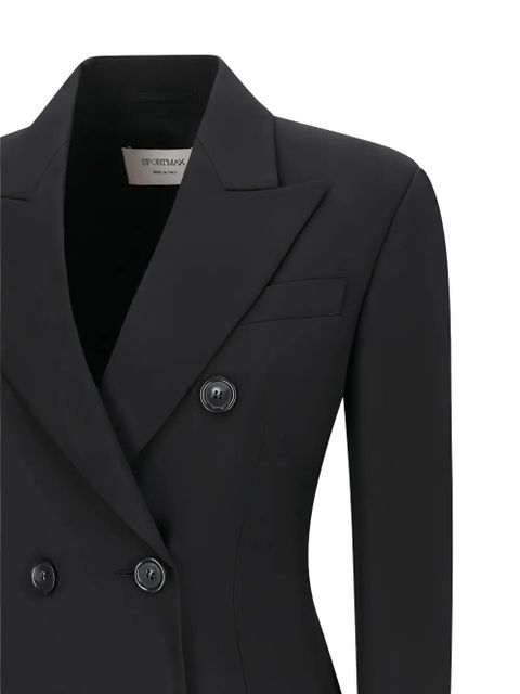 Sportmax Adamo double-breasted button blazer - Black
