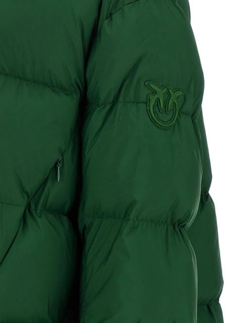 PINKO quilted hooded-neck puffer jacket - Green