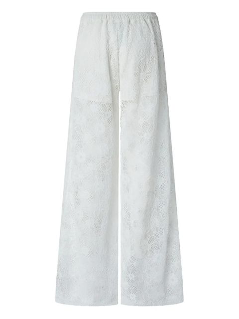 PINKO floral-lace palazzo pants - White - zdjęcie produktu nr 2