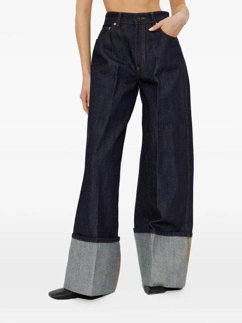 Givenchy cuffed wide-leg jeans - Blue
