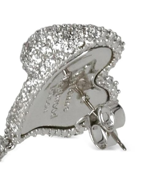 Vivienne Westwood asymmetric heart drop earrings - Silver