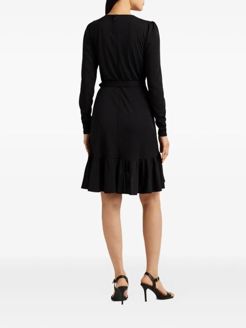 Lauren Ralph Lauren ruffled-trim midi dress - Black