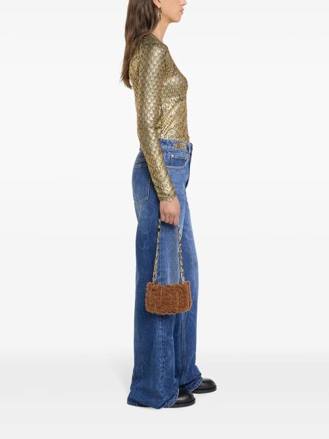 Rabanne metallic knit top - Gold