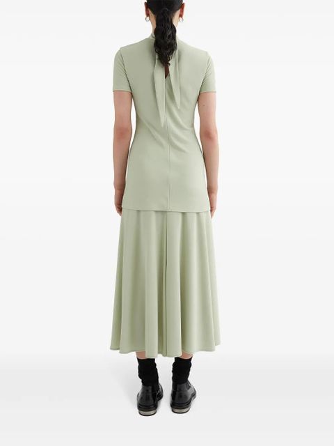 Jil Sander high-neck fluid midi dress - Green - zdjęcie produktu nr 2