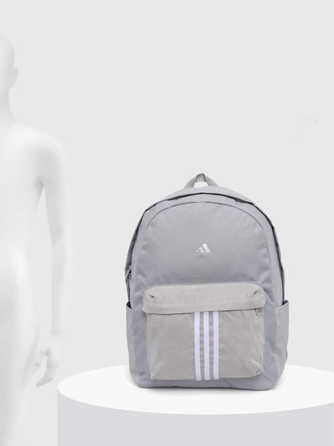 adidas plecak kolor szary duży z nadrukiem JF0800