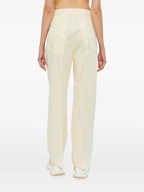 Moncler logo-patch trousers - Neutrals