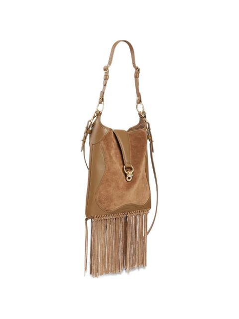 SANDRO fringe crossbody bag - Brown