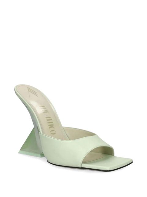 The Attico sculptural-heel leather sandals - Green - zdjęcie produktu nr 2