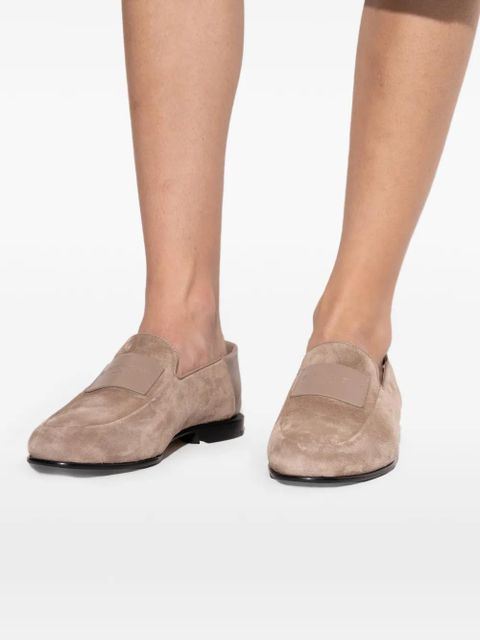 Givenchy Label suede loafers - Neutrals