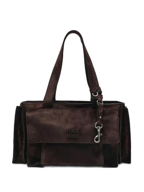 Miu Miu Utilitaire tote bag - Brown - zdjęcie produktu nr 1