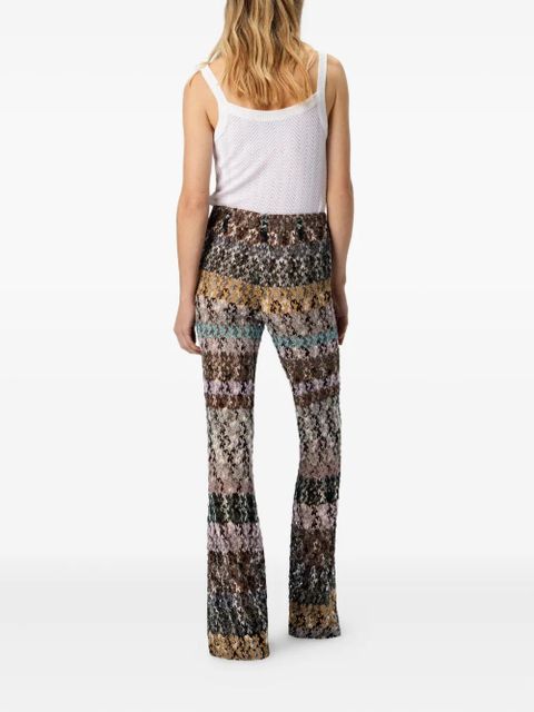 Missoni striped flared trousers - Neutrals