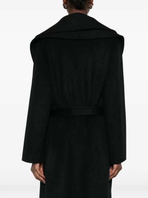 Róhe signature scarf coat - Black