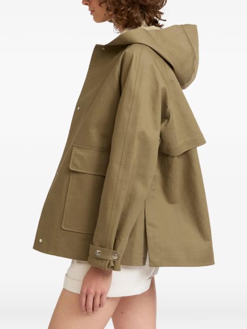 Yves Salomon hooded two-tone jacket - Neutrals