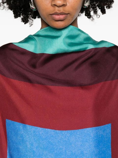 LOEWE geometric-print top - Green