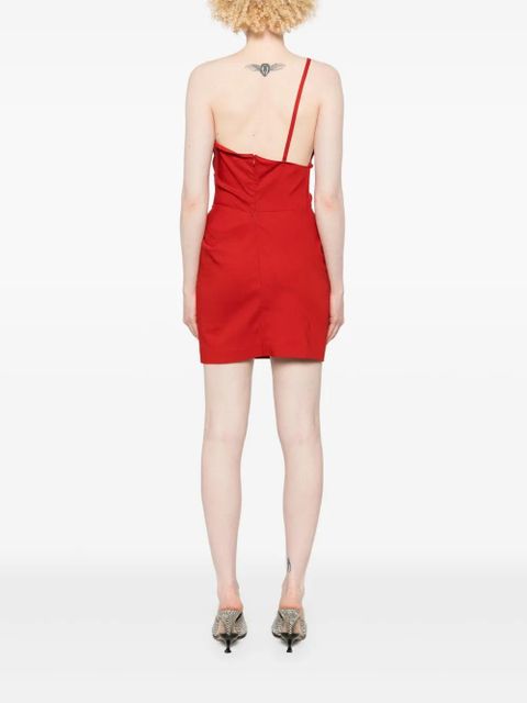 Magda Butrym one-shoulder ruched mini dress - Red