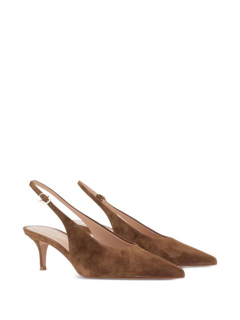Gianvito Rossi 55mm Robbie heeled pumps - Brown