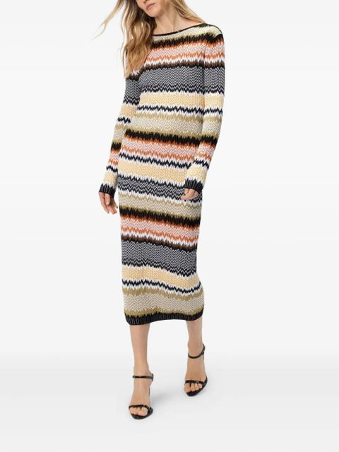 Missoni striped midi dress - Yellow