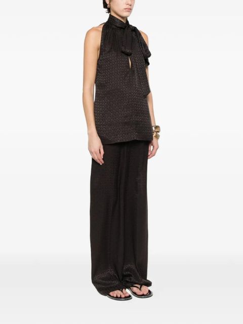 Gucci pussy-bow-collar blouse - Brown