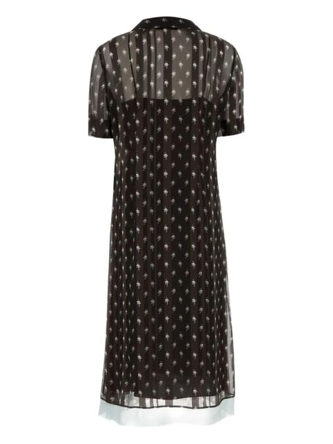 FENDI printed silk shirt dress - Black - zdjęcie produktu nr 2